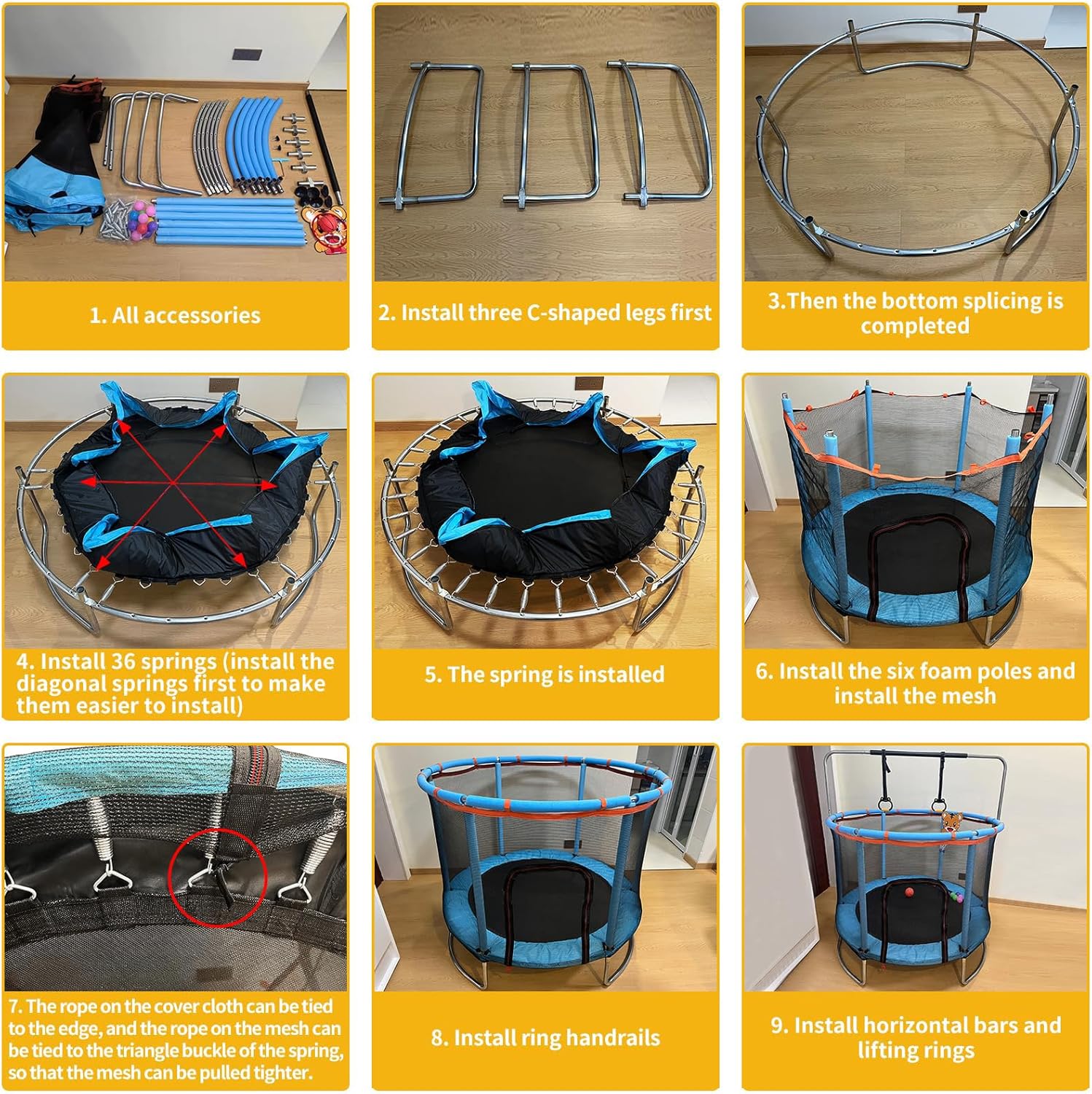 Mini Kids Trampoline 1.2M - Image 7