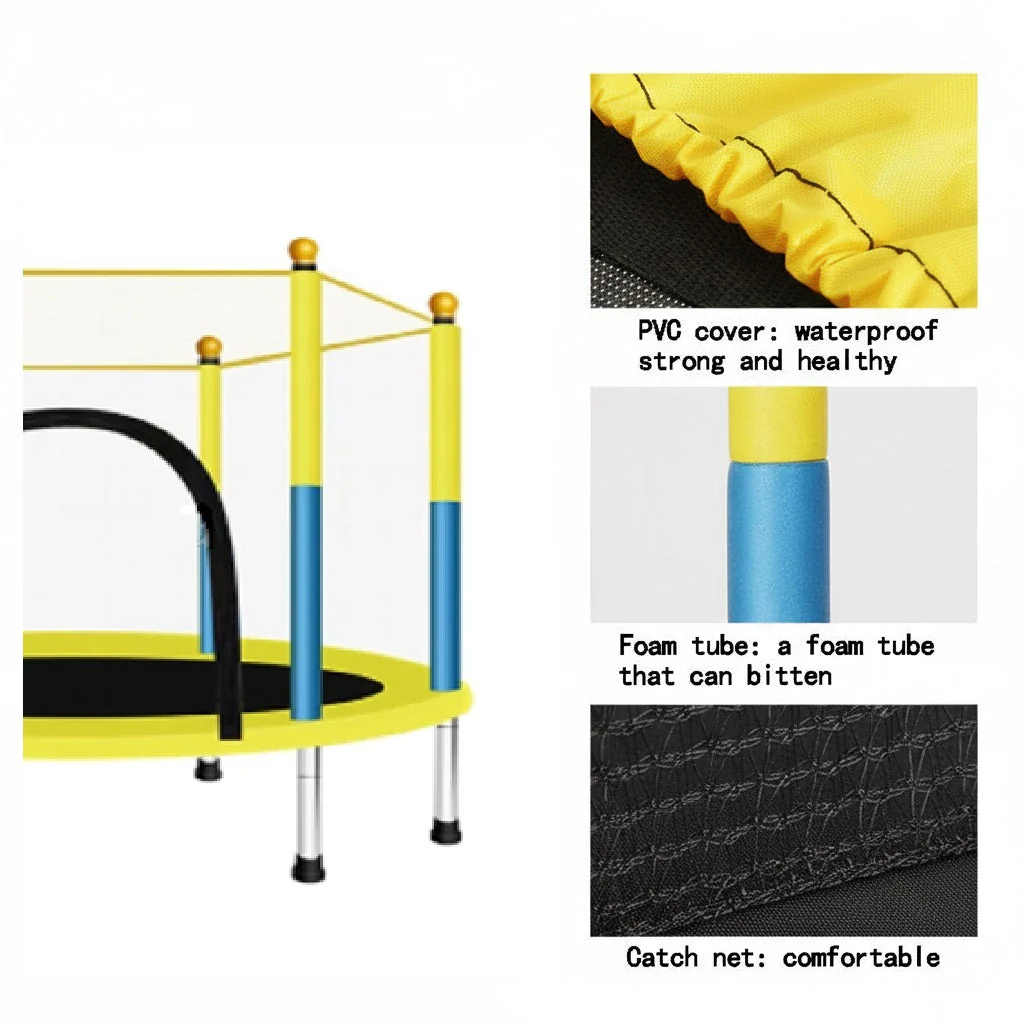 Mini Kids Trampoline 55 inch - Image 8