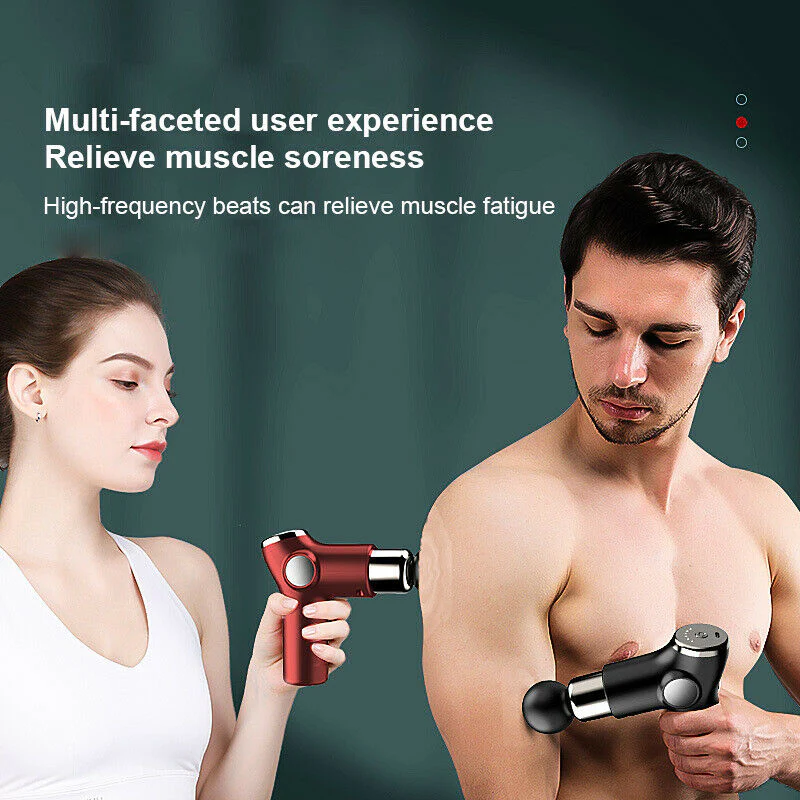 Mini Massage Gun with 4 Massage Heads - Image 6