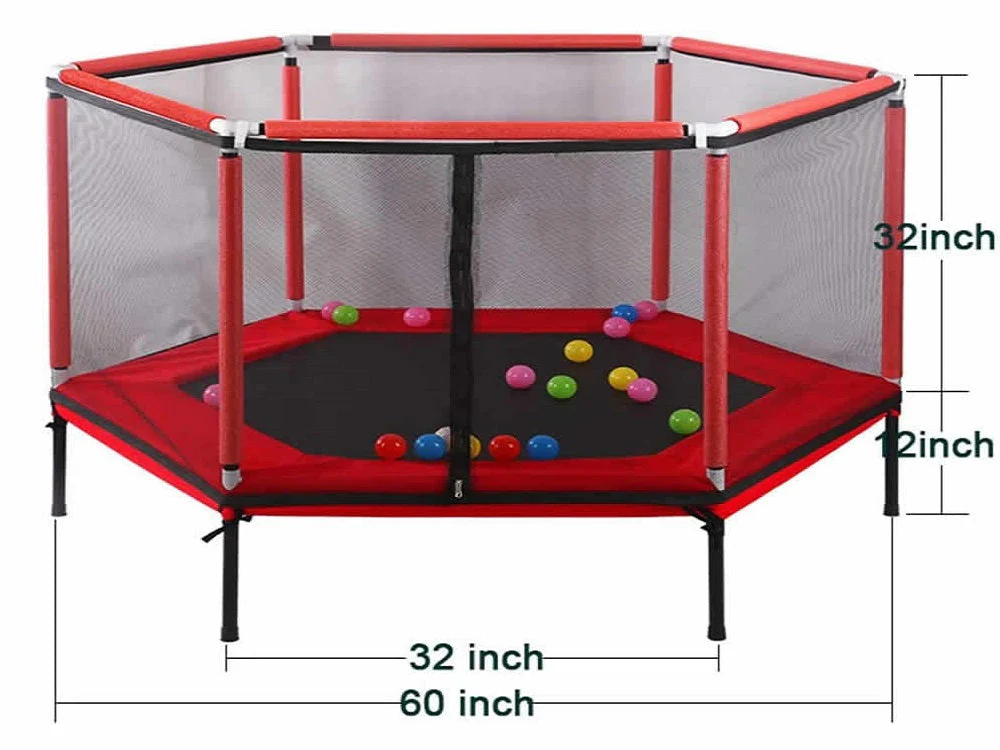 Mini Trampoline 60inch Red - Image 4