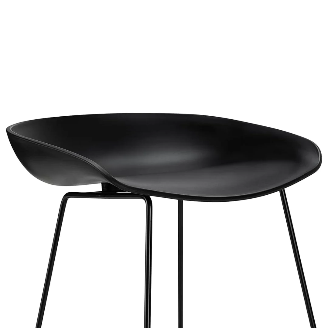 Modern Scandinavian Bar Stool Metal Leg BarStool (Slate Blue) - Image 10