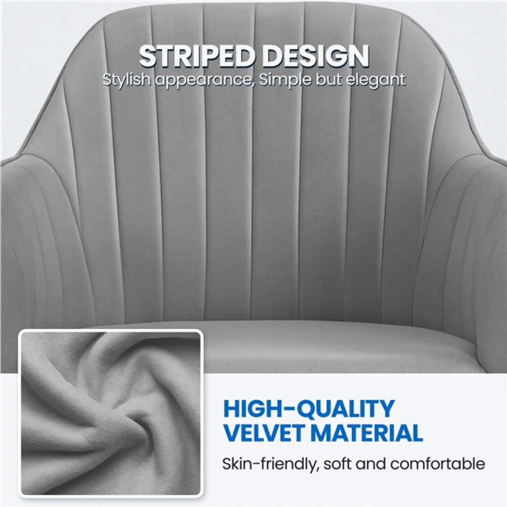 Modern Velvet Computer Chair - Image 7