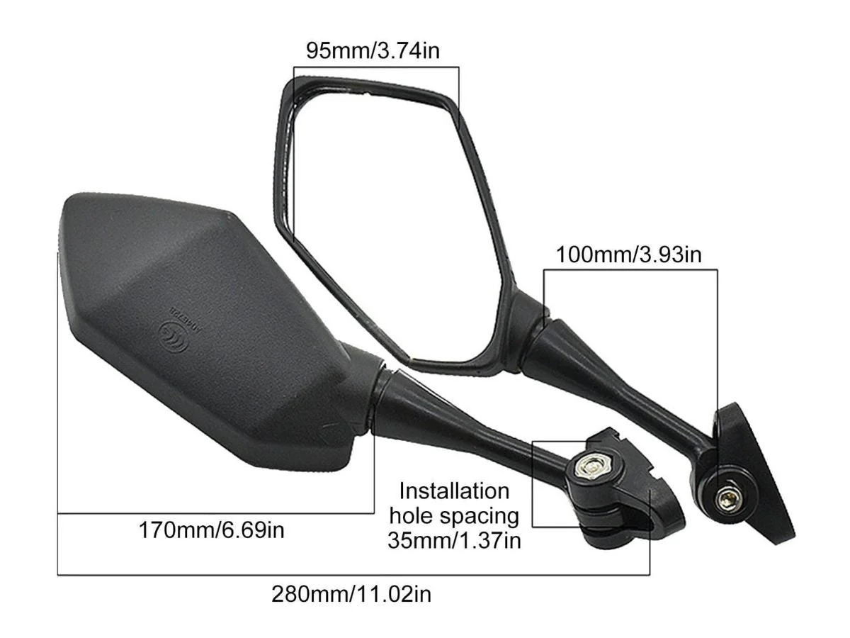 Motorcycle Rear View Mirrors - Image 8