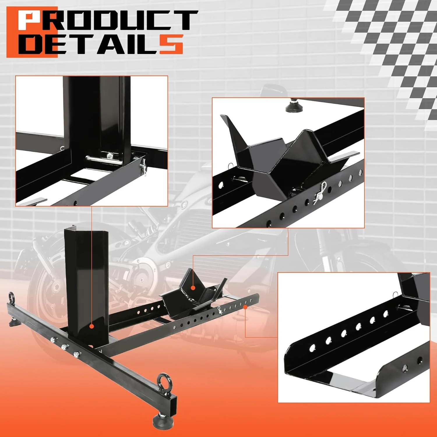 Motorcycle Wheel Chock Bike Stand - Image 8
