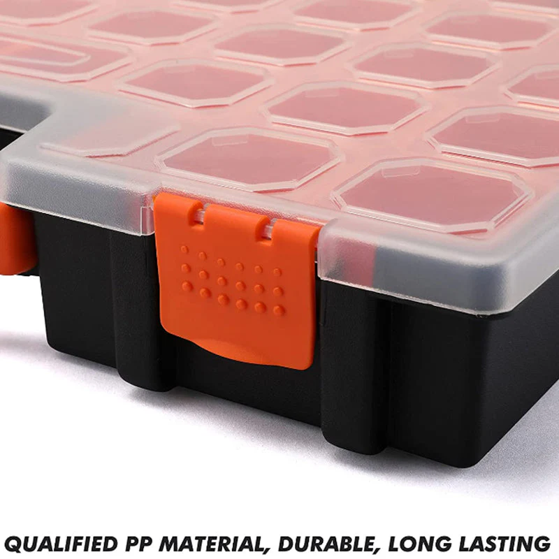 Multi-Purpose Portable Plastic Organizer with 14 different Size Removable Bins - Image 3