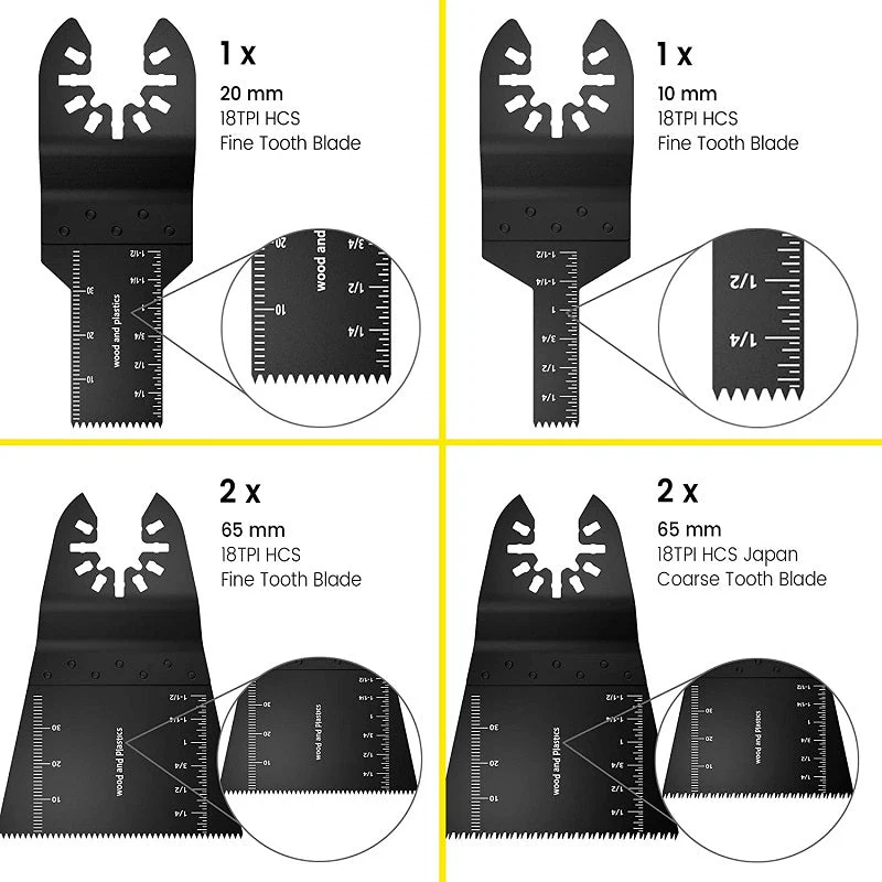 Multi Tool Oscillating Saw Blades 68PCS - Image 6