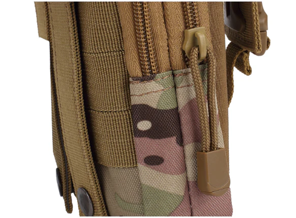 Multipurpose Tactical Molle Mobile Phone Belt Pouch Utility Waist Bag Black - Image 5