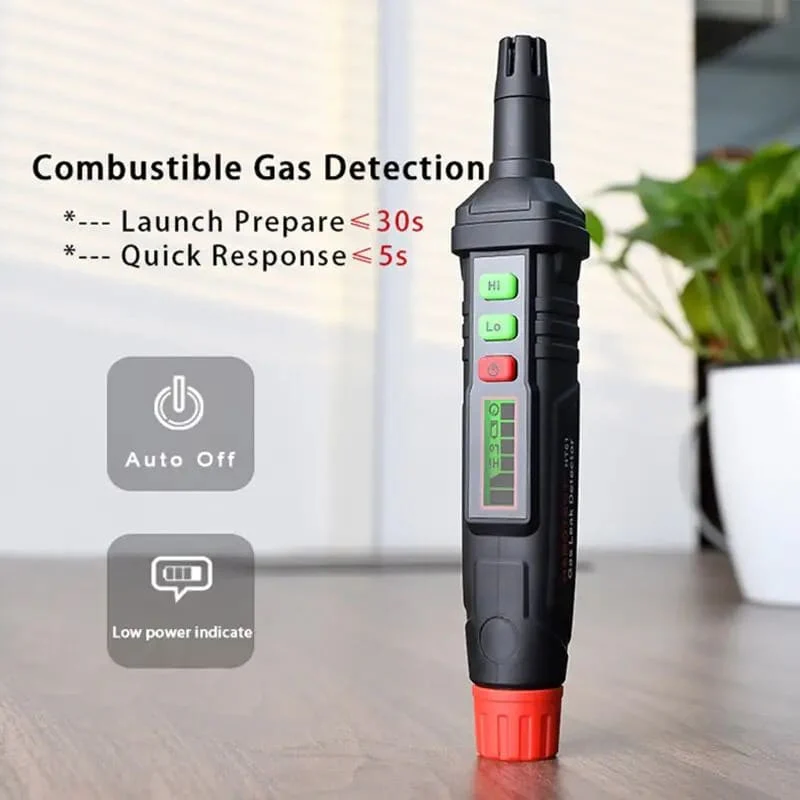 Natural & Combustible Gas Leak Detector – Pen Type With Audio & visual Alarm - Image 5