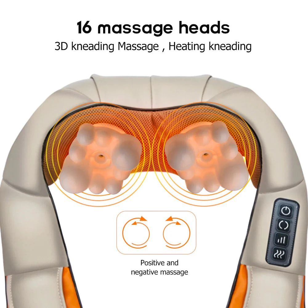 Neck Massager Shiatsu 3D Kneading Neck Shoulder Body Massager - Image 8