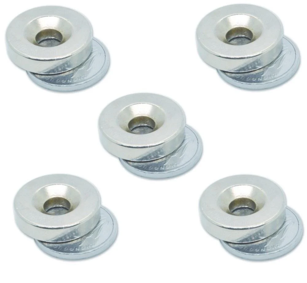 Neodymium Magnets 20mmx 5mm Hole 6mm 5PCS - Image 5