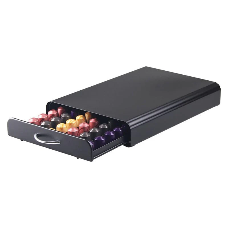 Nespresso Coffee Capsule Organiser Shelf Tray for 36 Pods Dolce Gusto Matte Black Pod Holder - Image 5