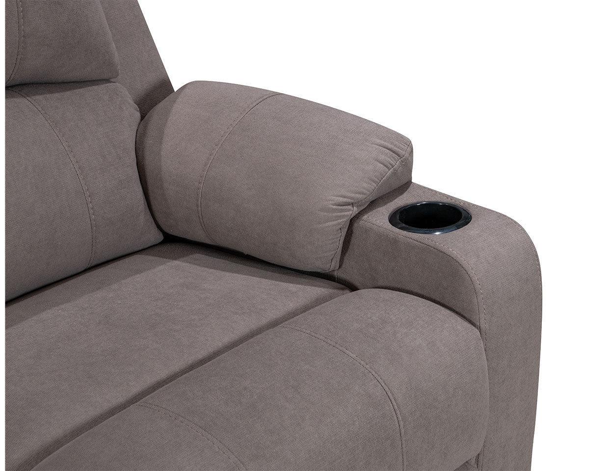 NovaCloud Fabric 2 Seater Recliner Sofa - Image 11