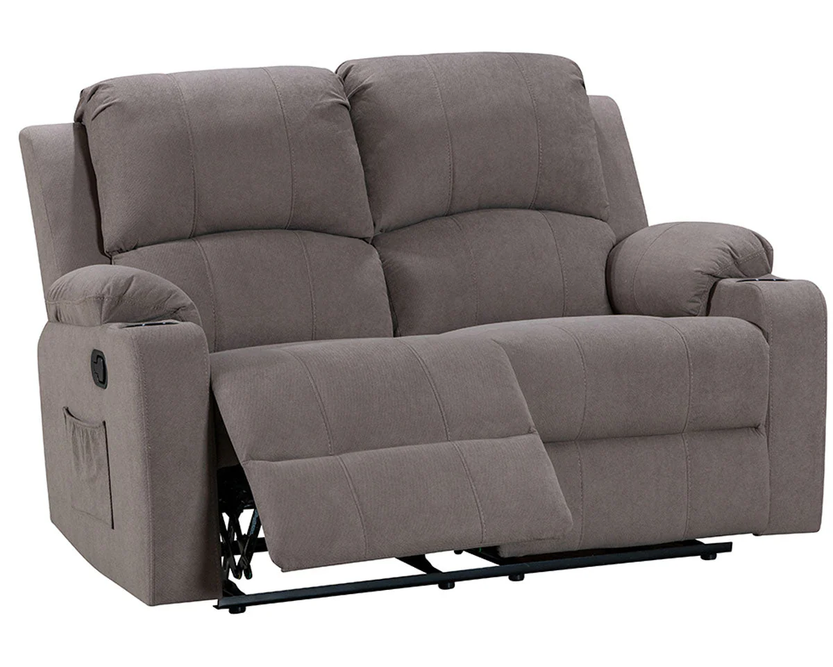 NovaCloud Fabric 2 Seater Recliner Sofa - Image 12