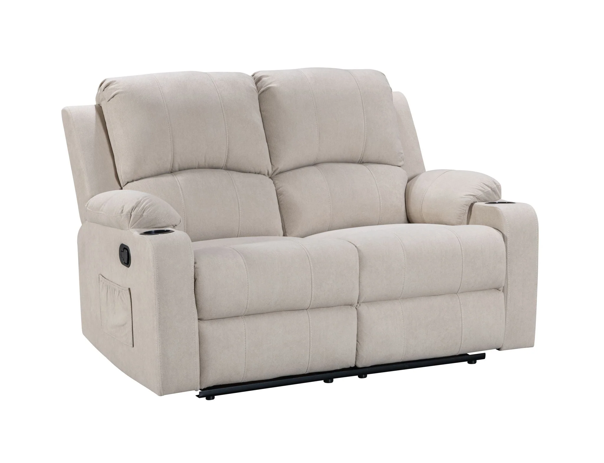 NovaCloud Fabric 2 Seater Recliner Sofa - Image 5