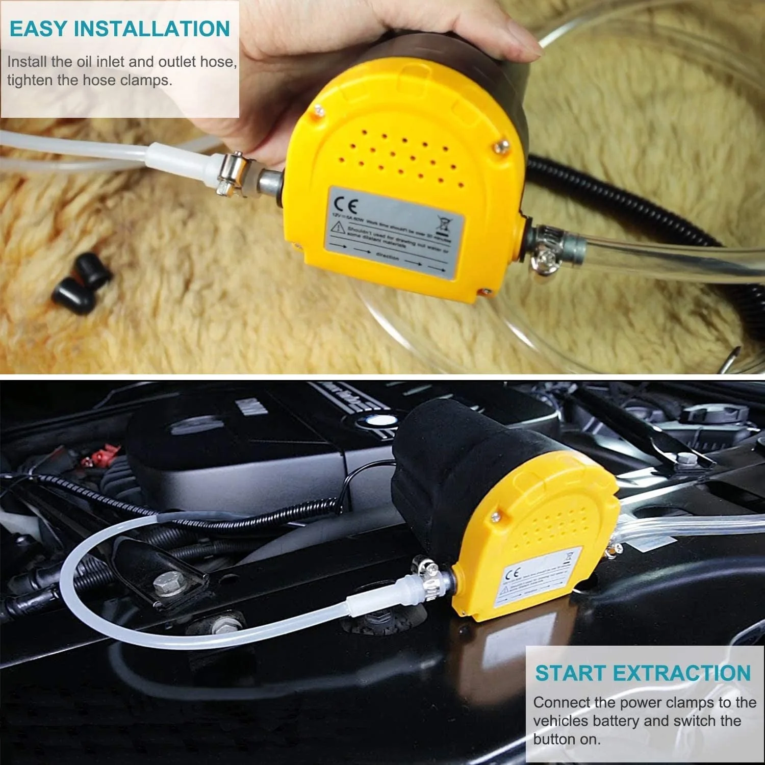 Oil Extractor pump Oil Change Pump Kit Fluid Extractor - Image 9
