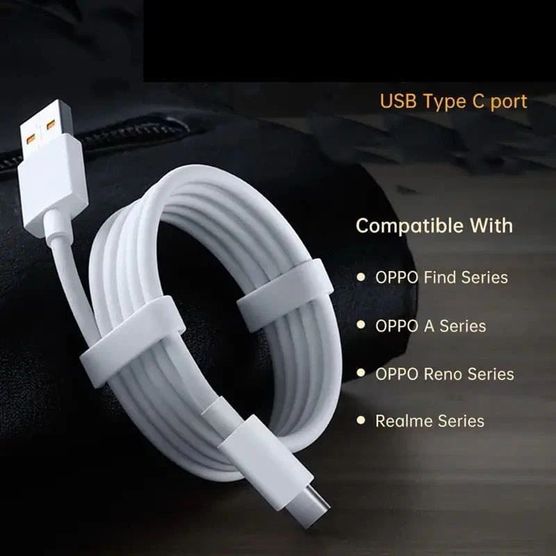 Oppo Phone Charger Cable - 2m (White) - Image 4