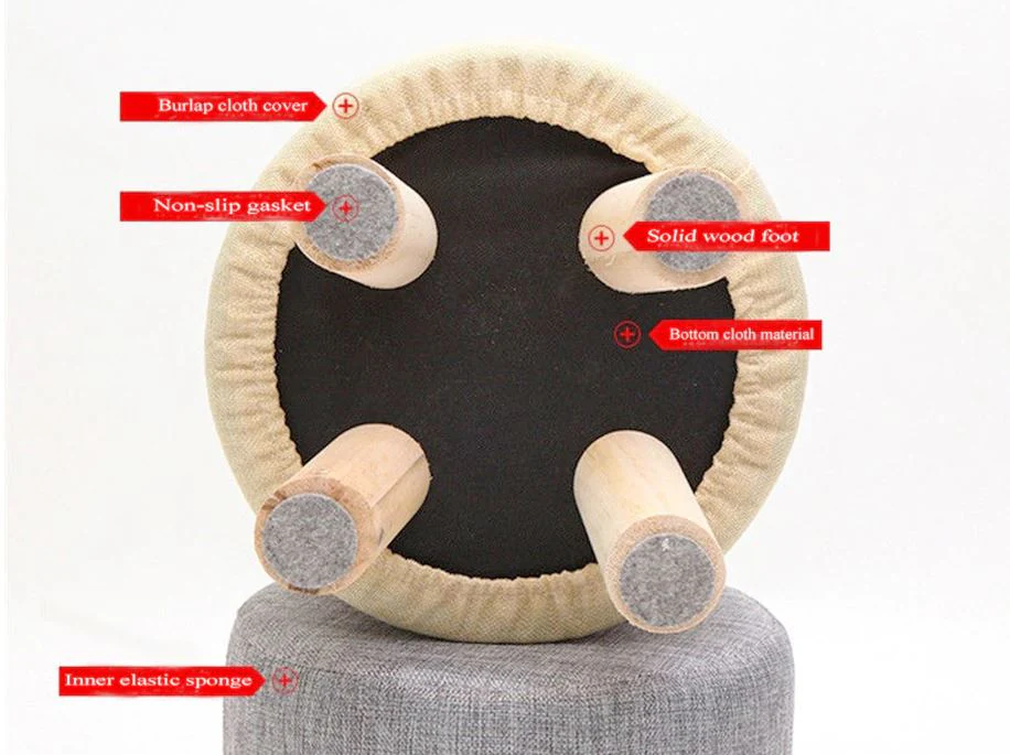Ottoman Footstool Stool Round Foot Stool - Image 6