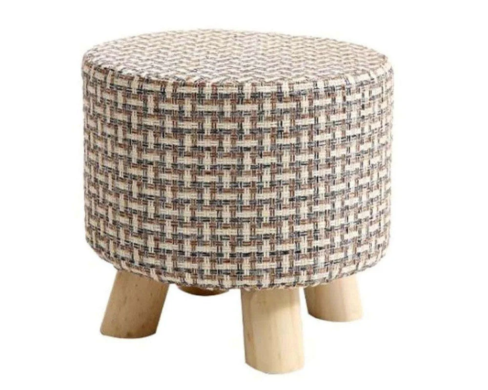 Ottoman Footstool Stool Round Foot Stool - Image 2
