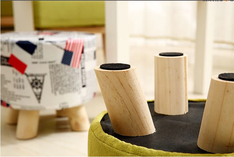 Ottoman Footstool Stool Round Foot Stool - Image 5