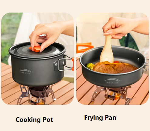 Outdoor Cookware Set - Camping Cookware Ideal for 2-3 people - Image 2