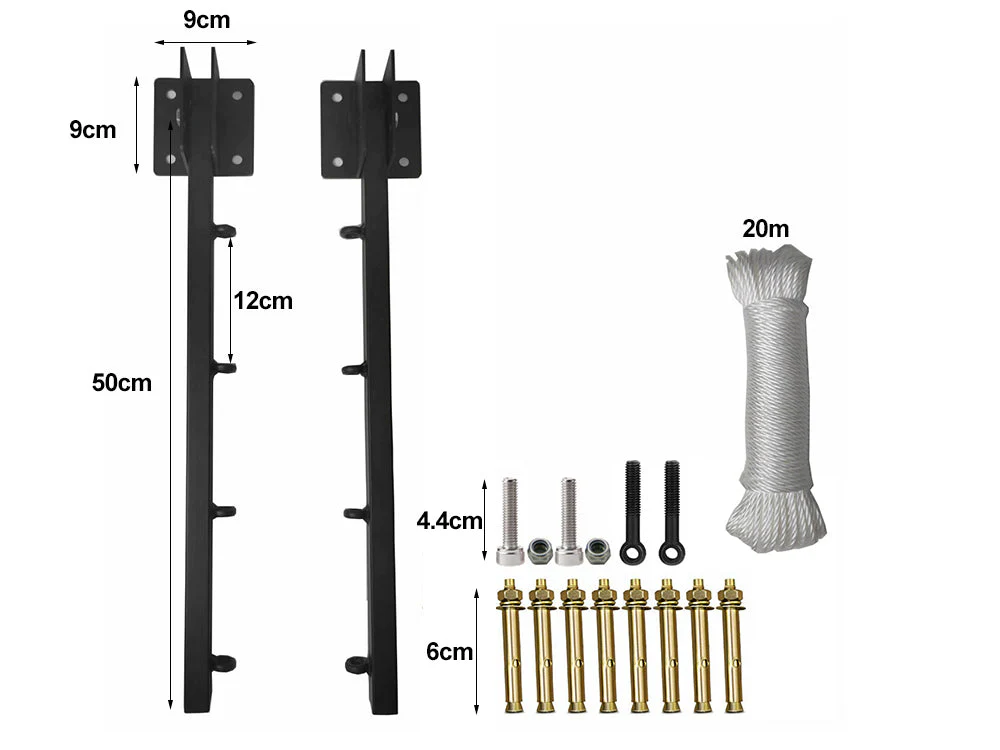 Outdoor Foldable Wall-Mounted Clothesline - Image 5