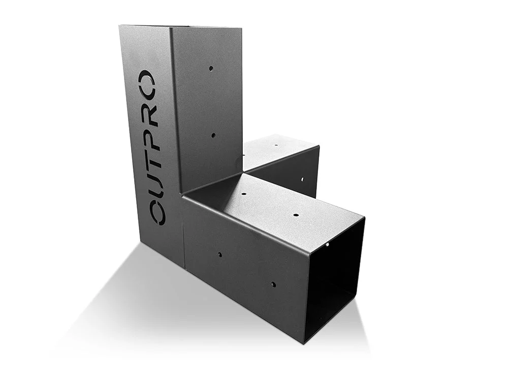 OUTPRO Aluminum Single Pergola Corner bracket Kit - Image 4