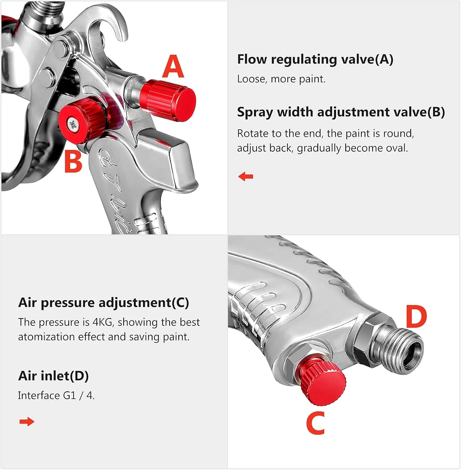 Paint Spray HVLP Paint Sprayer Air Sprayer - Image 3