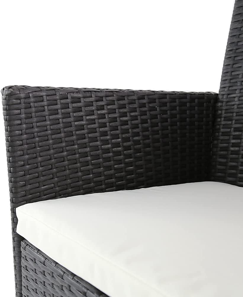PE/PVC Rattan Patio Chairs & Round Table 3PC Set - Image 8