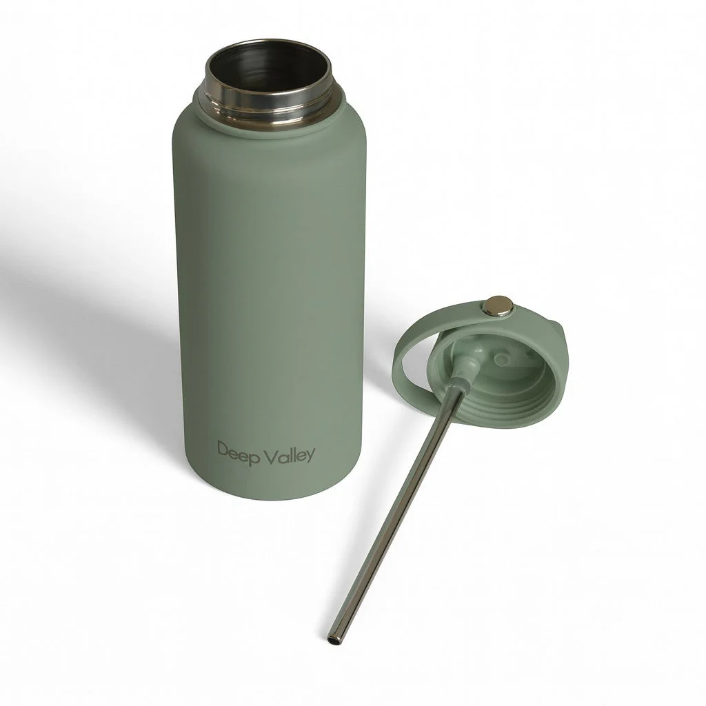 Green - 1L/34oz Insulated Water Bottle - Image 2