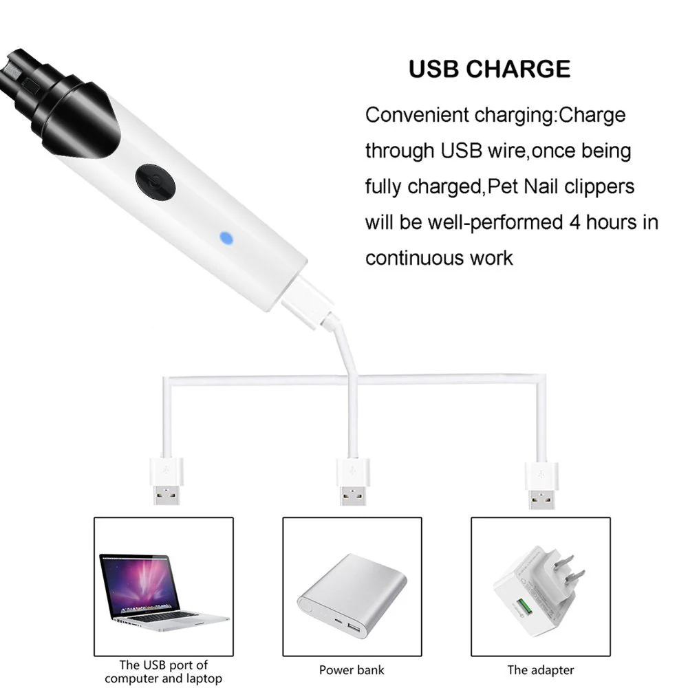 Pet/Dog Nail Trimmer Clipper Wireless Cordless Rechargeable - Image 8