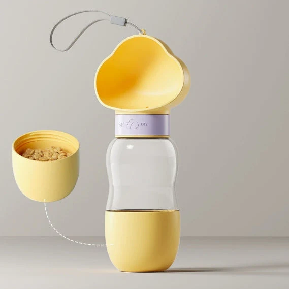 Pet Water Bottle Dispenser with Food Container Leak Proof Pet Drinking Bottle P - Image 10