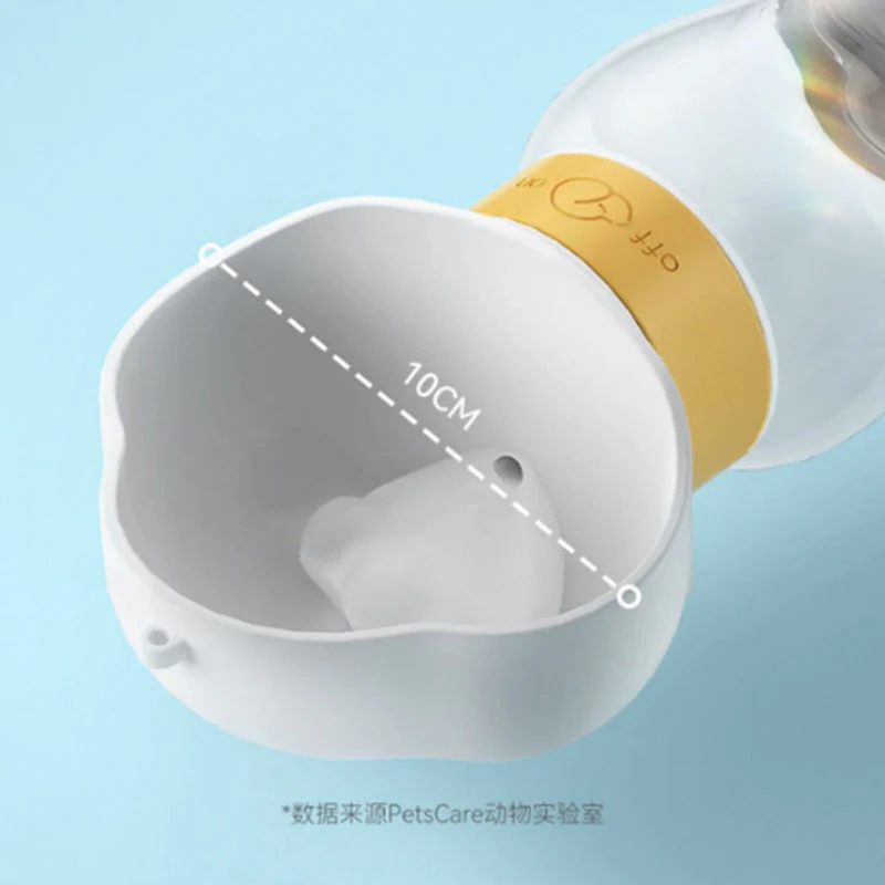 Pet Water Bottle Dispenser with Food Container Leak Proof Pet Drinking Bottle P - Image 3