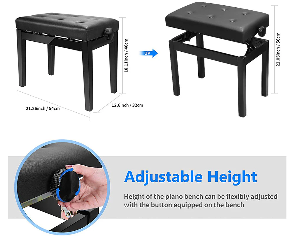 Piano Bench PIANO STOOL - Image 8