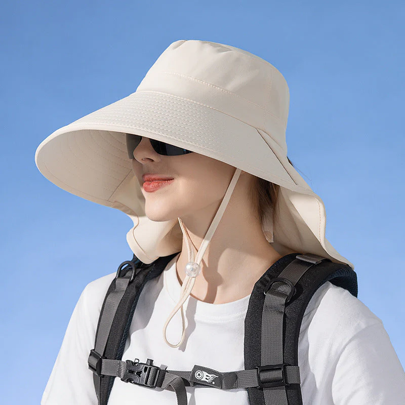 PINK Sun Hats Wide Brim Bucket Outdoor Fishing Hiking Cap UV Protection - Image 5