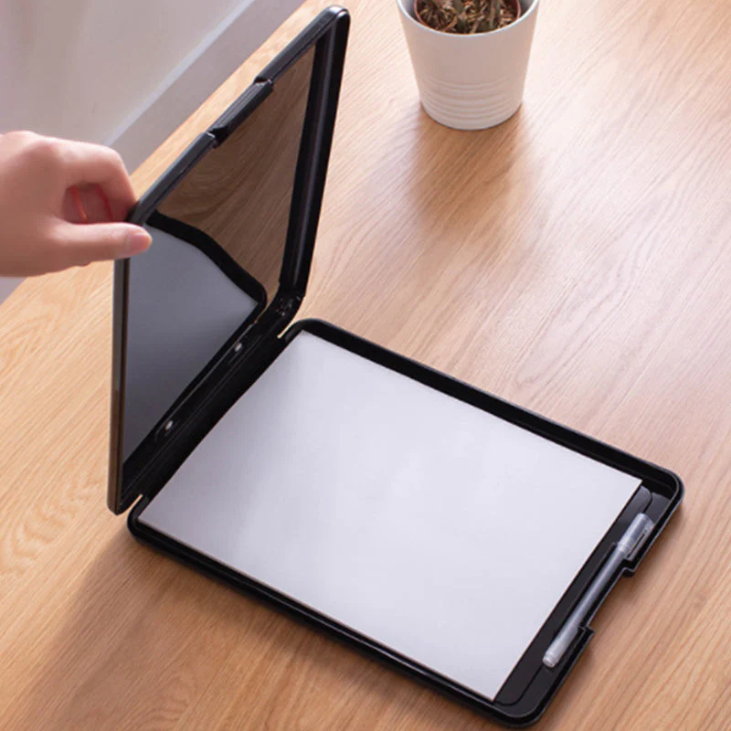 Plastic Storage Clipboard with Low Profile Clip, Heavy Duty Nursing Clipboards - Image 3