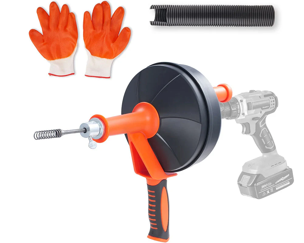 Plumbing Snake Drain Auger Sink Clog Remover Cleaner - Image 10
