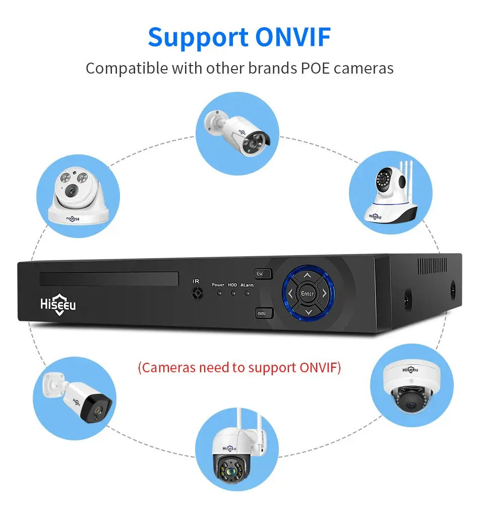 3MP POE NVR Security Camera System – AI Face Detection & Audio Recording - Image 7