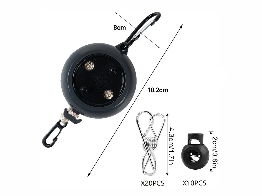 Portable Camping Clothesline-10m - Image 4