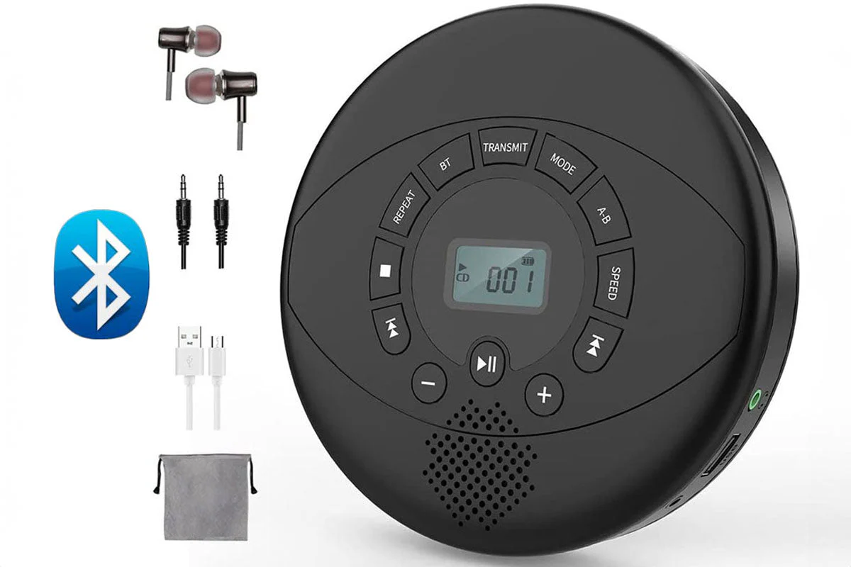 Portable CD Player with Bluetooth - Image 2