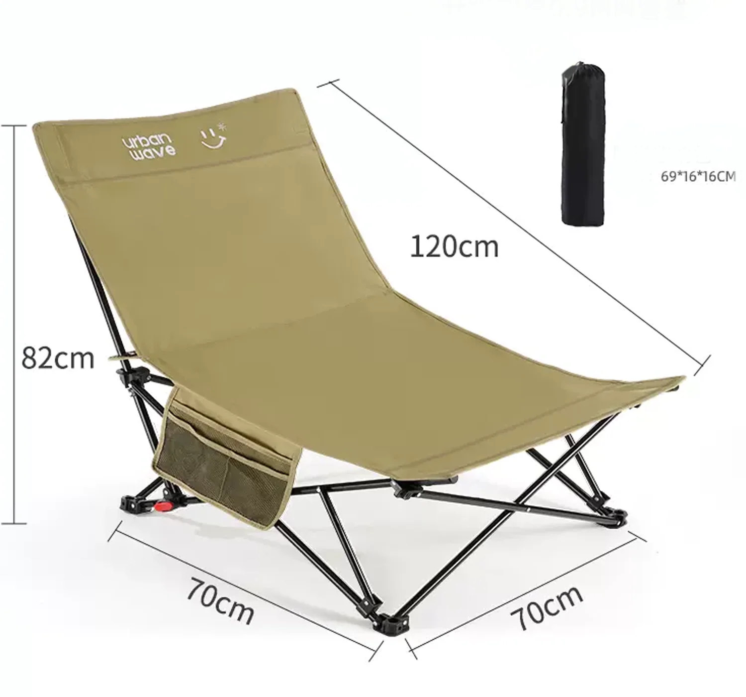 Portable Folding Beach Chair – Enhanced Size & Comfort - Image 2