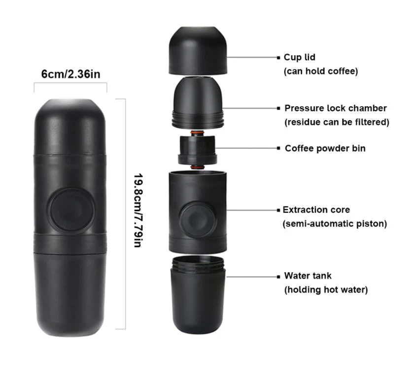 Portable Hand-Pressed Espresso Coffee Machine Coffee Maker - Image 5