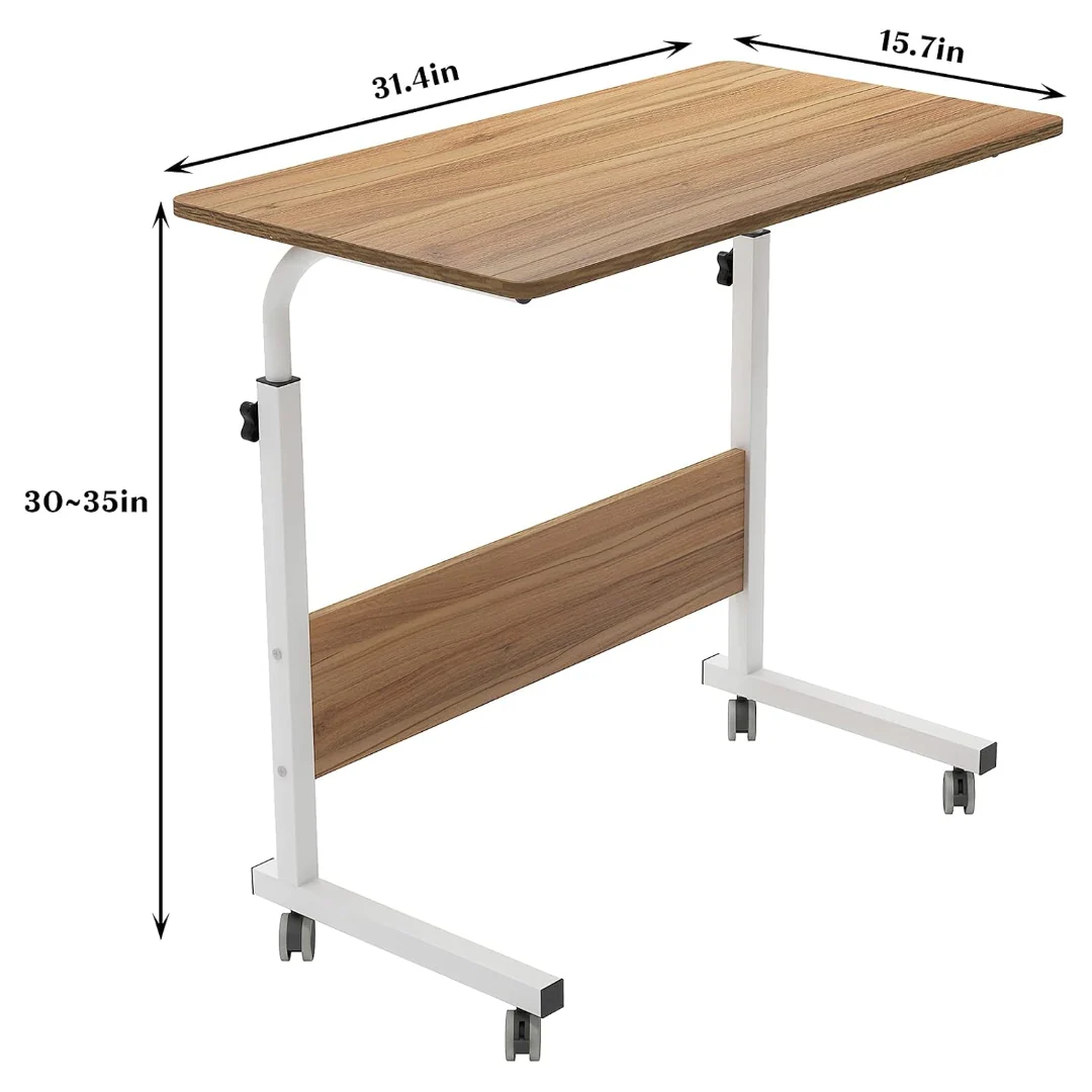 Portable Laptop Desk Adjustable Study Office Table (Walnut) - Image 4