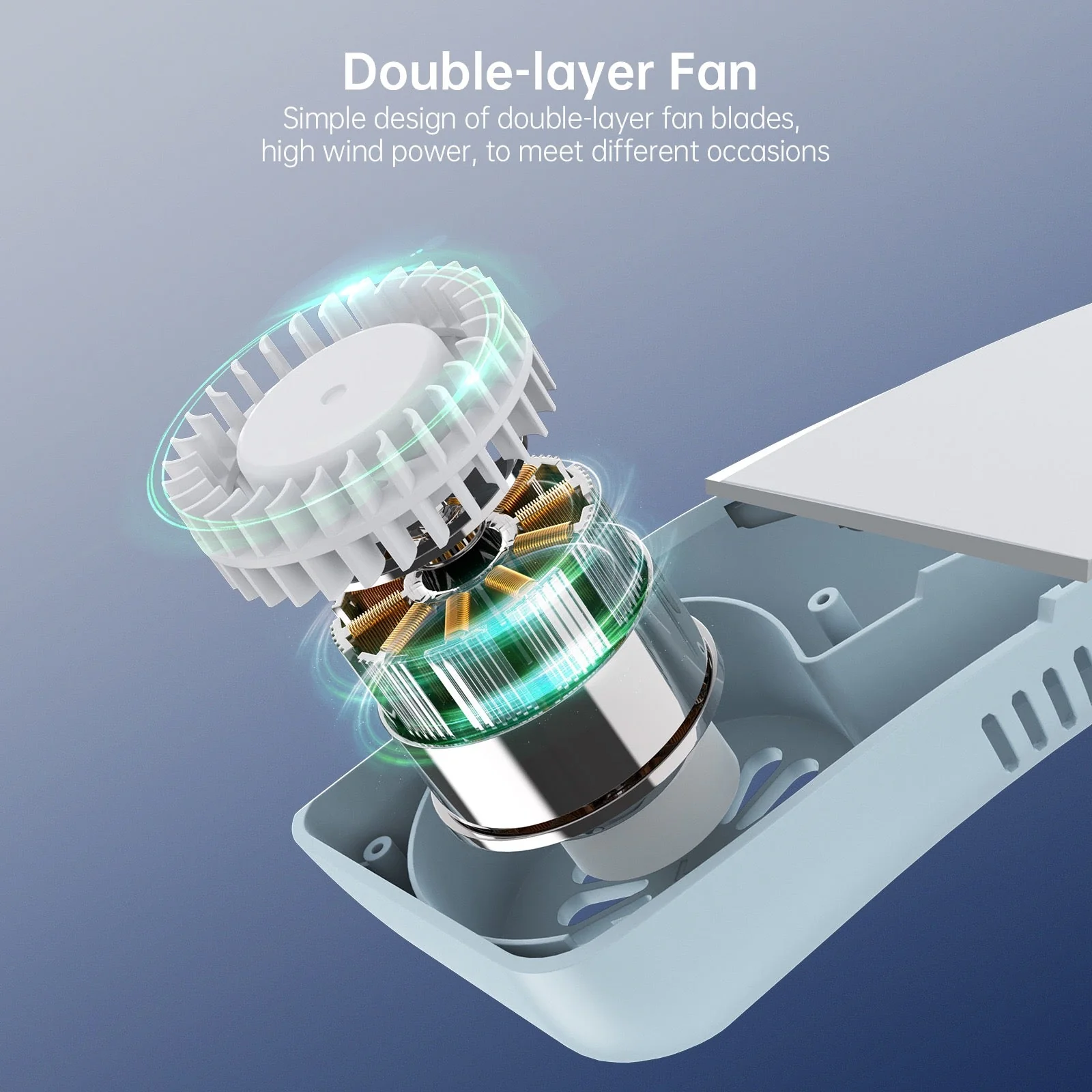 Portable Neck Fan Rechargeable - Image 4