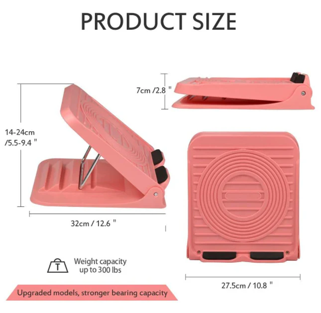 Portable Slant Board Adjustable Incline Boards Calf Stretcher Foot Stool - Image 8