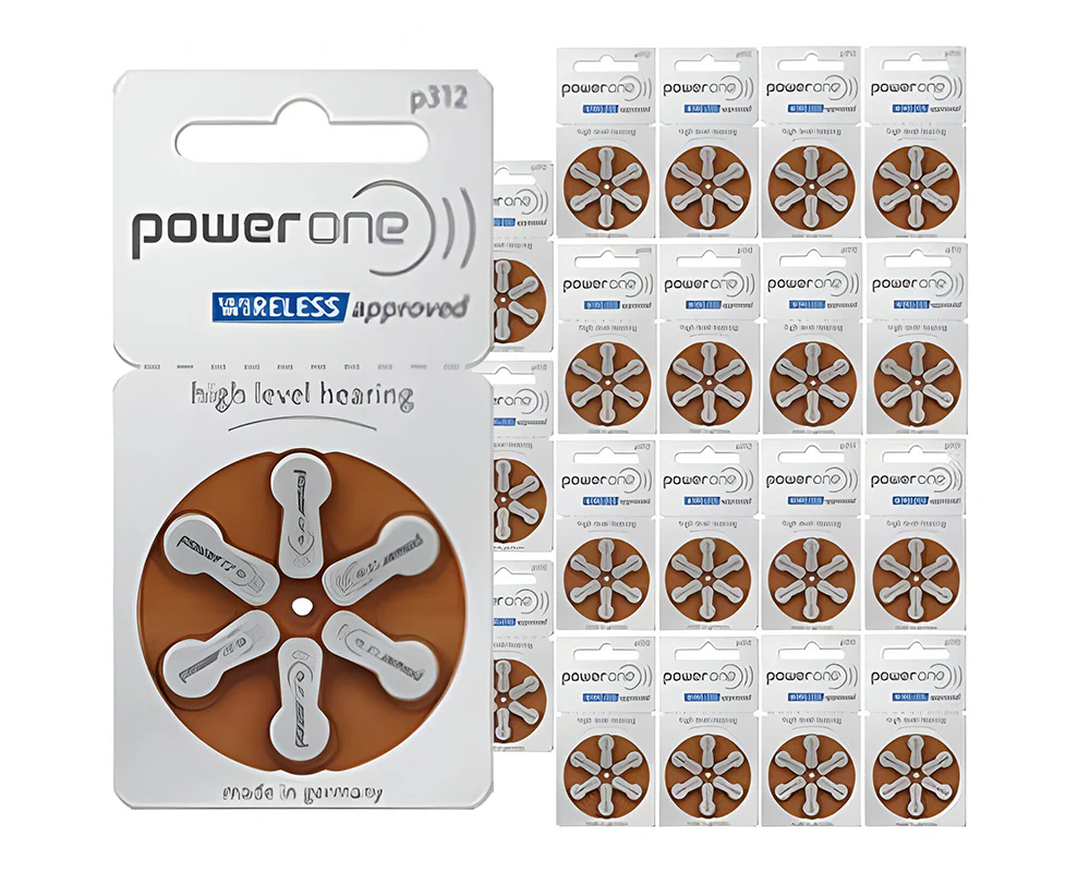 Power one P312 size 312 Hearing Aid Batteries 60 Pack - Image 7