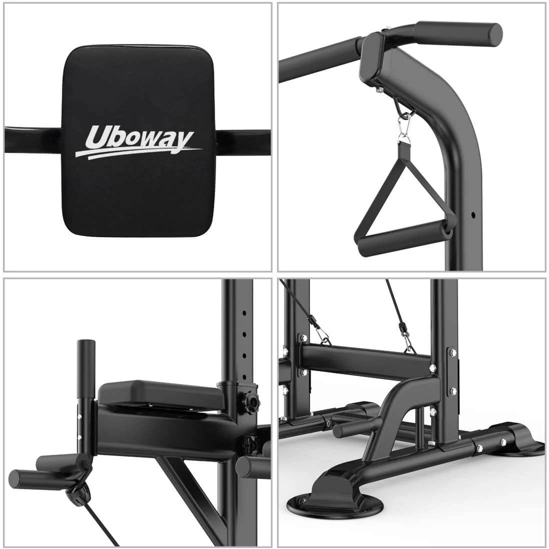 Power Tower Pull Up Bar Dip Station Bench - Image 5