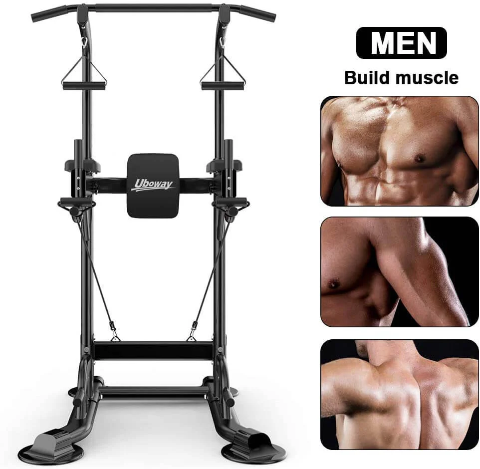 Power Tower Pull Up Bar Dip Station Bench - Image 8