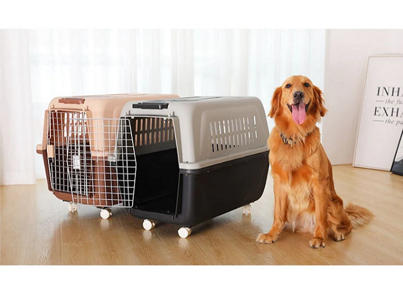 PP60 XX-Large Airline Travel Cage/Carrier/Crate 99cm Wheeled Air NZ with Bowl - Image 4