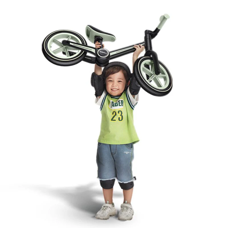 Premium Foldable & Adjustable Brown Racing Balance Bike | Bithday Gift for Kids Aged 2-5 - Image 7