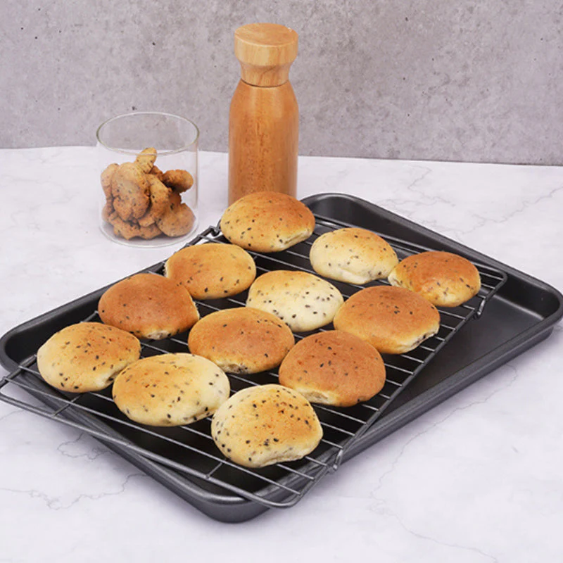 Premium Nonstick Carbon Steel Multipurpose Baking Pan Set dark Grey - Image 4